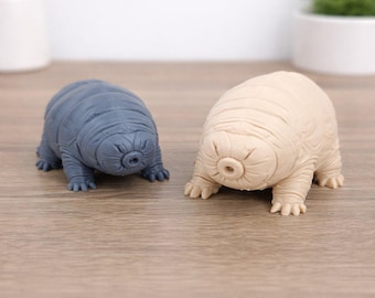 Tardigrade Figurine | Realistic Micro Animal Decor | 3D Printed Water Bear Model | Weird Science Gift | Desk Display | Custom Colors
