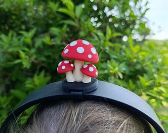 Mushroom Headset Accessory: 3D Printed Cottagecore Gaming Decor