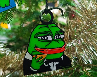 Pepe Weihnachtskugeln - Meme Ornament - Schlüsselanhänger - Dekoration am Autospiegel