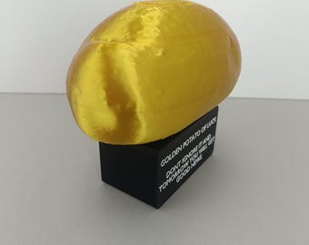 Golden Potato of Luck - Desk Decoration - 3D Printed - Office