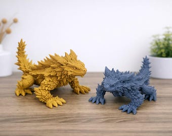 Thorny Devil Figurine | Spiky Lizard Decor | Australian Reptile Sculpture | Bookshelf Animal Statue | 3D Printed | Small Medium Sizes