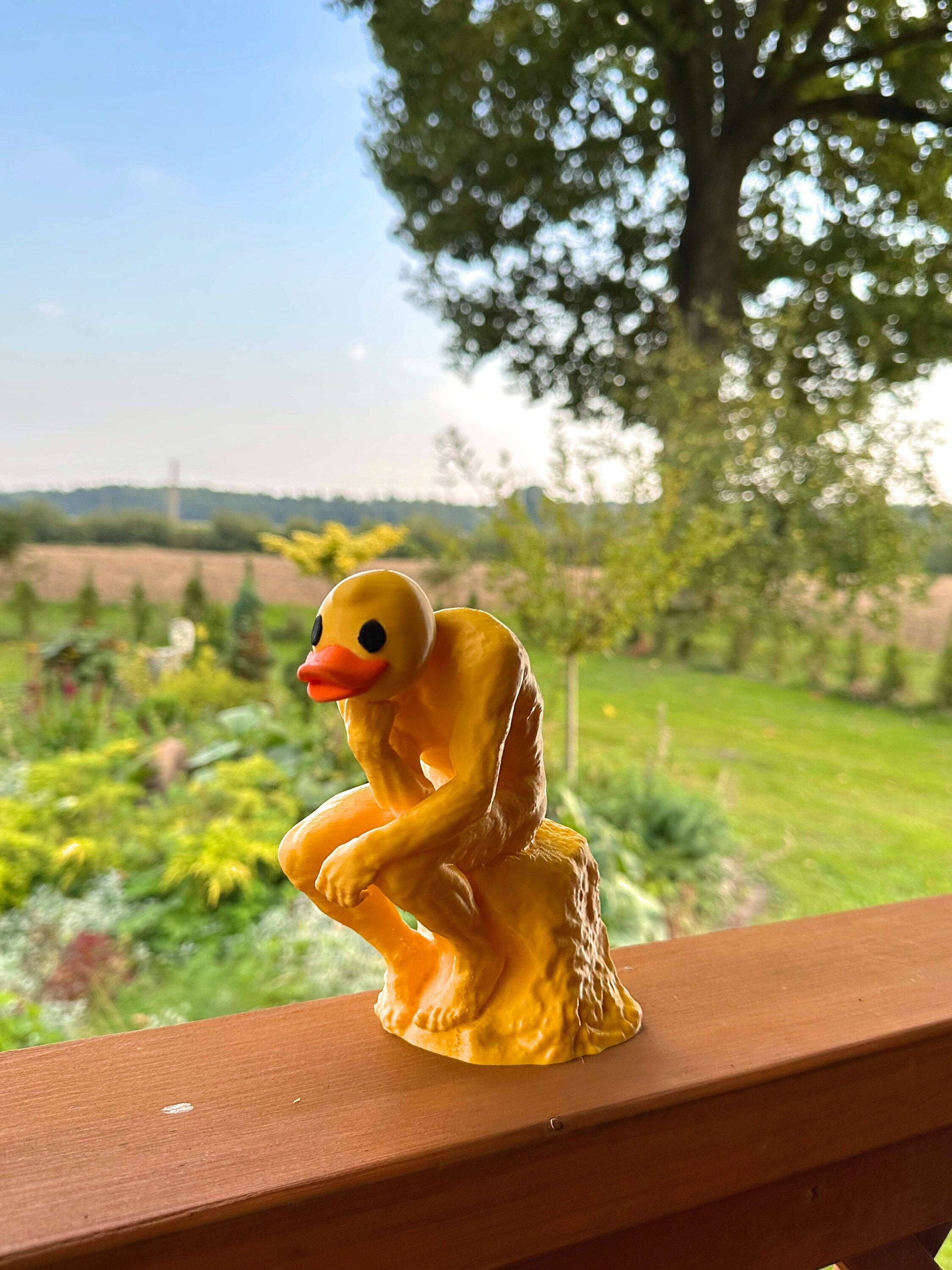 Die Quacker Statue - Der Denker