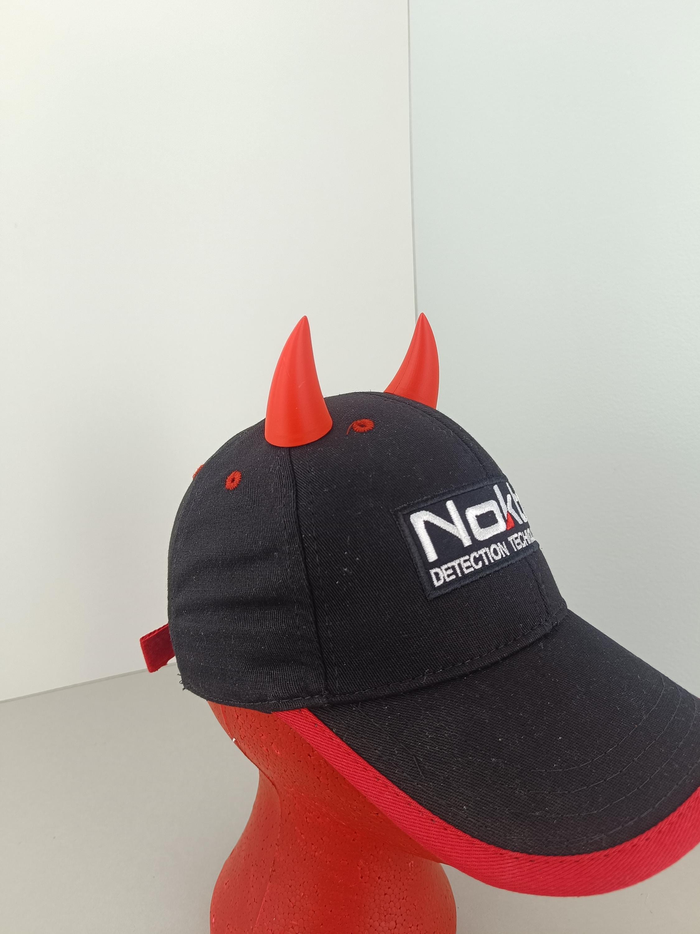 Black Devil Horn Hat - Etsy
