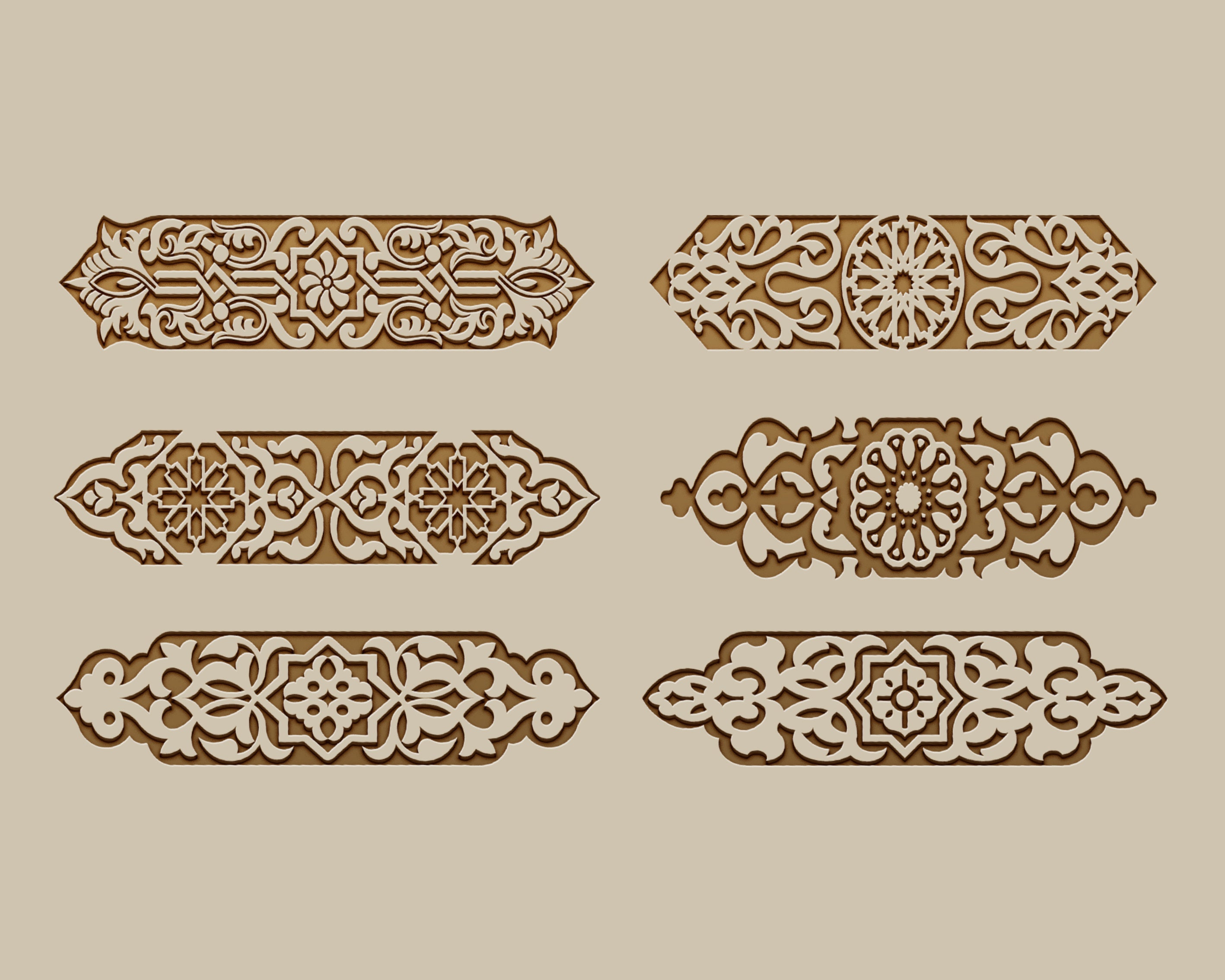 14 Floral Pattern Vector Files for Laser Cut Cnc Files for Etsy