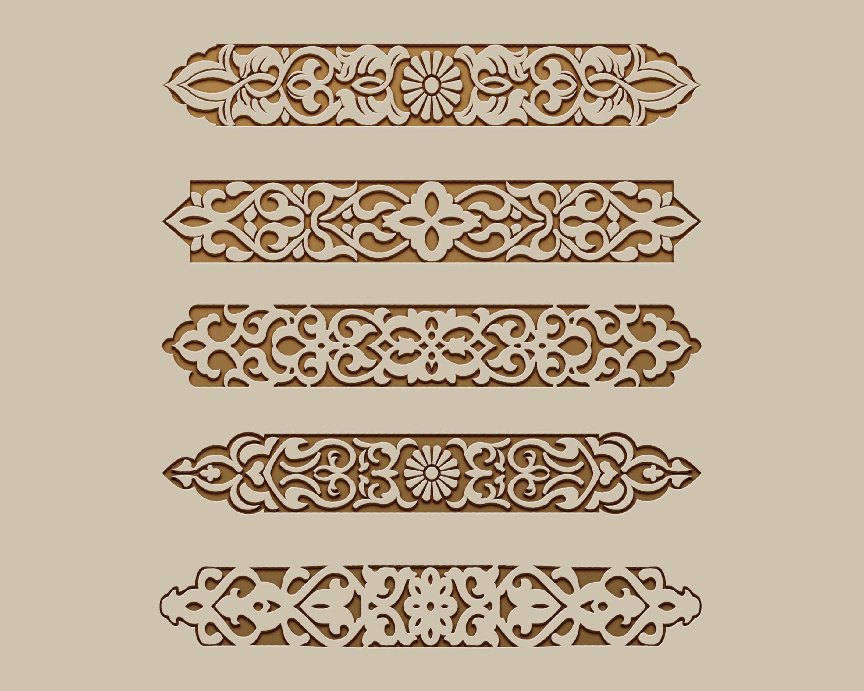 14 Floral Pattern Vector Files for Laser Cut Cnc Files for Etsy