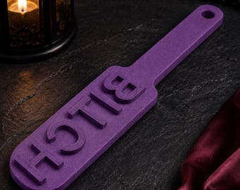 Customtext Impact Paddle - Paddle per sculacciate - BDSM - Sottomesso - Perverso - Paddle per schiave sessuali - Dominazione - Paddle per giochi d'impatto SM