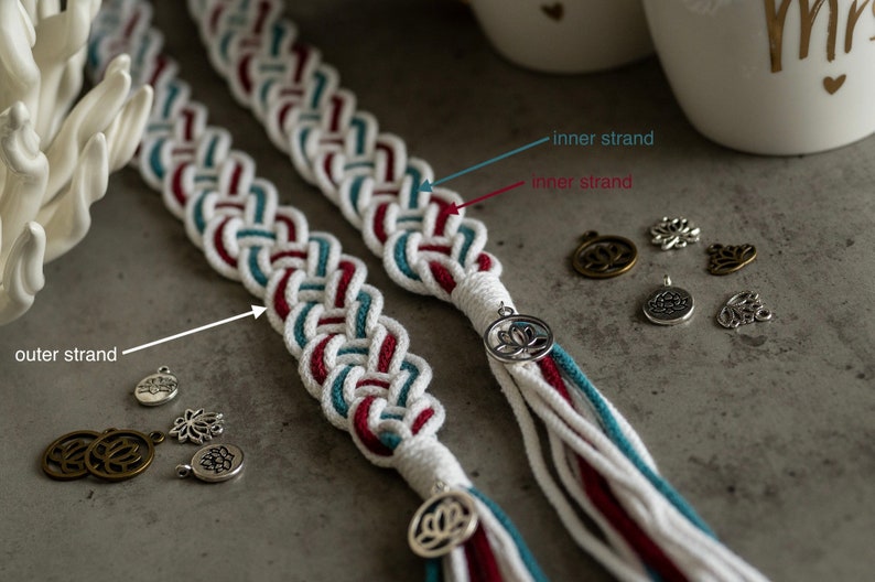 Customised Celtic Handfasting Cord image 8