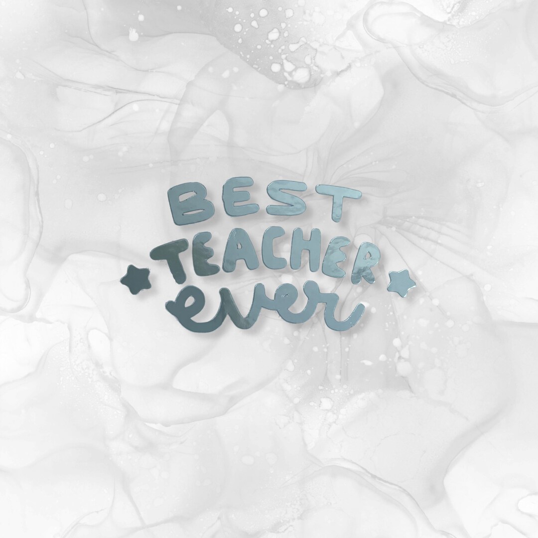 Best Teacher Vinyl Decal Sticker - Etsy