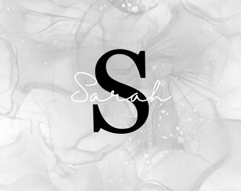 Personalised Name and Initial Decal Sticker