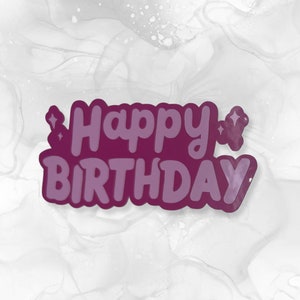 Alles Gute zum Geburtstag-Vinyl-Aufkleber