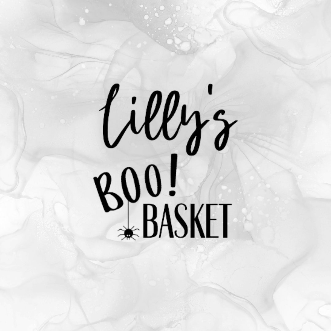 Halloween Gift Boo Basket Vinyl Decal - Etsy