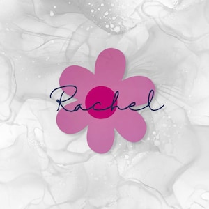 Calcomanía de flores personalizada
