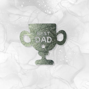 Etiqueta engomada del vinilo del regalo del mejor día del día del padre