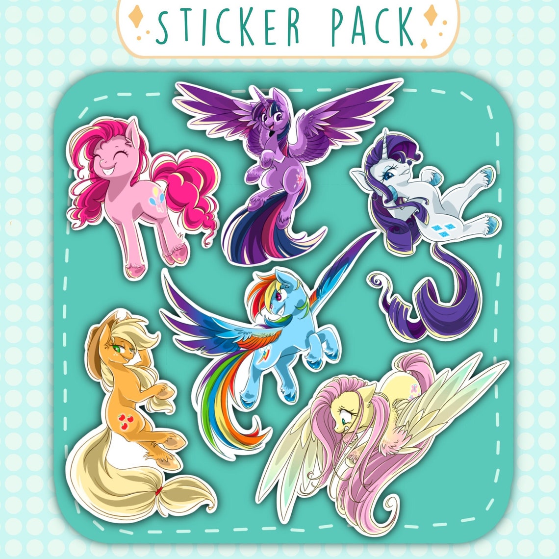 My Little Pony Sticker Pack - Etsy