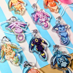 EEVEELUTIONS • Phone Charms • Double sided SHINY image 2