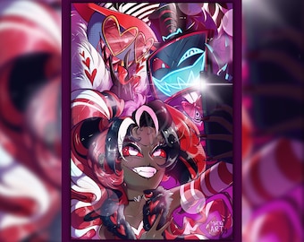 The Vees 11x17 Holographic Art Print | Hazbin Hotel - Etsy