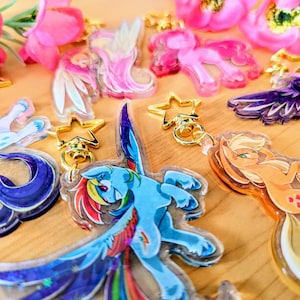 Little Ponies Mane Six Keychains