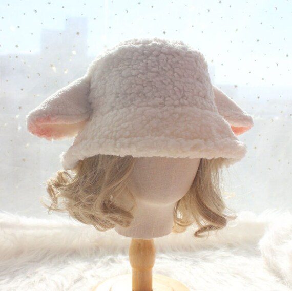 white wool floppy hat