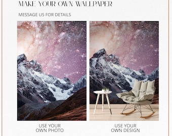 Custom Photo Peel and Stick Wallpaper: Personalized Wall Mural