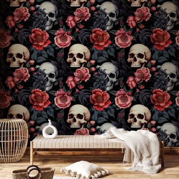 Gothic Peel and Stick Wallpaper - Etsy