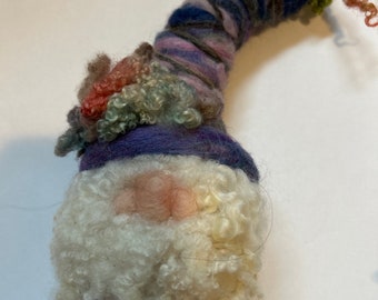 Needle felted gnome