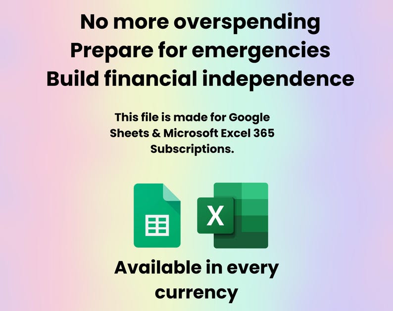 Ultimate Monthly Budget Spreadsheet Google Sheets Excel Template Digital Financial Planner Debt Snowball Sinking Fund Subscription Tracker image 9