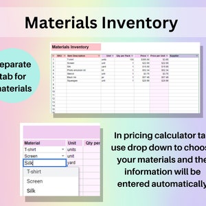 Etsy Fees & Profit Calculator Product Pricing Excel Google Sheets Template Automated Small Business Spreadsheet Single Multiple Item Markup image 6