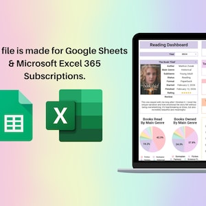 Book Tracker Spreadsheet Google Sheets & Excel | Reading List, TBR Log, Book Series Tracker, Digital Reading Planner, Reading Habit Tracker image 16