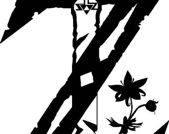 Legendary Forest Sword (SVG + PNG) | Gamer-Style Clipart | Clean Vector Cut File for Cricut & Silhouette | Instant Download