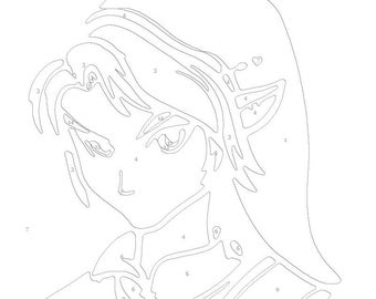 Link | The legend of Zelda | Paint by number