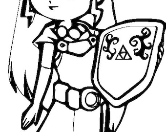 Young Fantasy Princess PNG | Detailed Silhouette | 300 DPI Transparent Instant Download