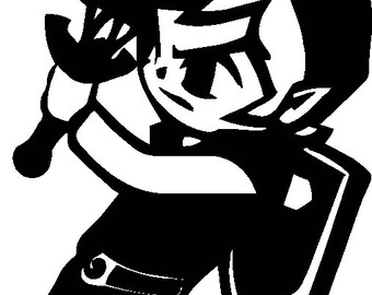 Forest Hero Kid PNG | Young Swordsman Silhouette | High-Res Transparent Clipart