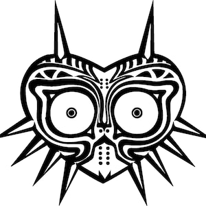Moon-Trickster Mask (SVG + PNG) | Mythic Emblem Cut File for Cricut & Silhouette | Instant Download