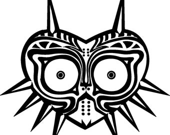 Moon-Trickster Mask (SVG + PNG) | Mythic Emblem Cut File for Cricut & Silhouette | Instant Download
