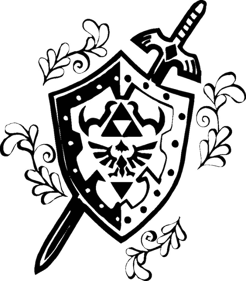 Hylian Shield Detailed 2 PNG Etsy