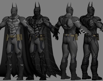Dark Vigilante STL Bundle | Multi-Suit Superhero Display Figures | 3D Printable (Resin & FDM) | Instant Download