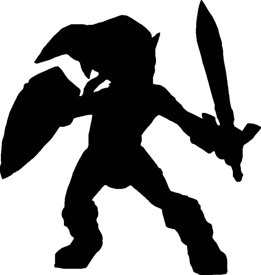 Young Link Master Sword Hylian Shield PNG Etsy
