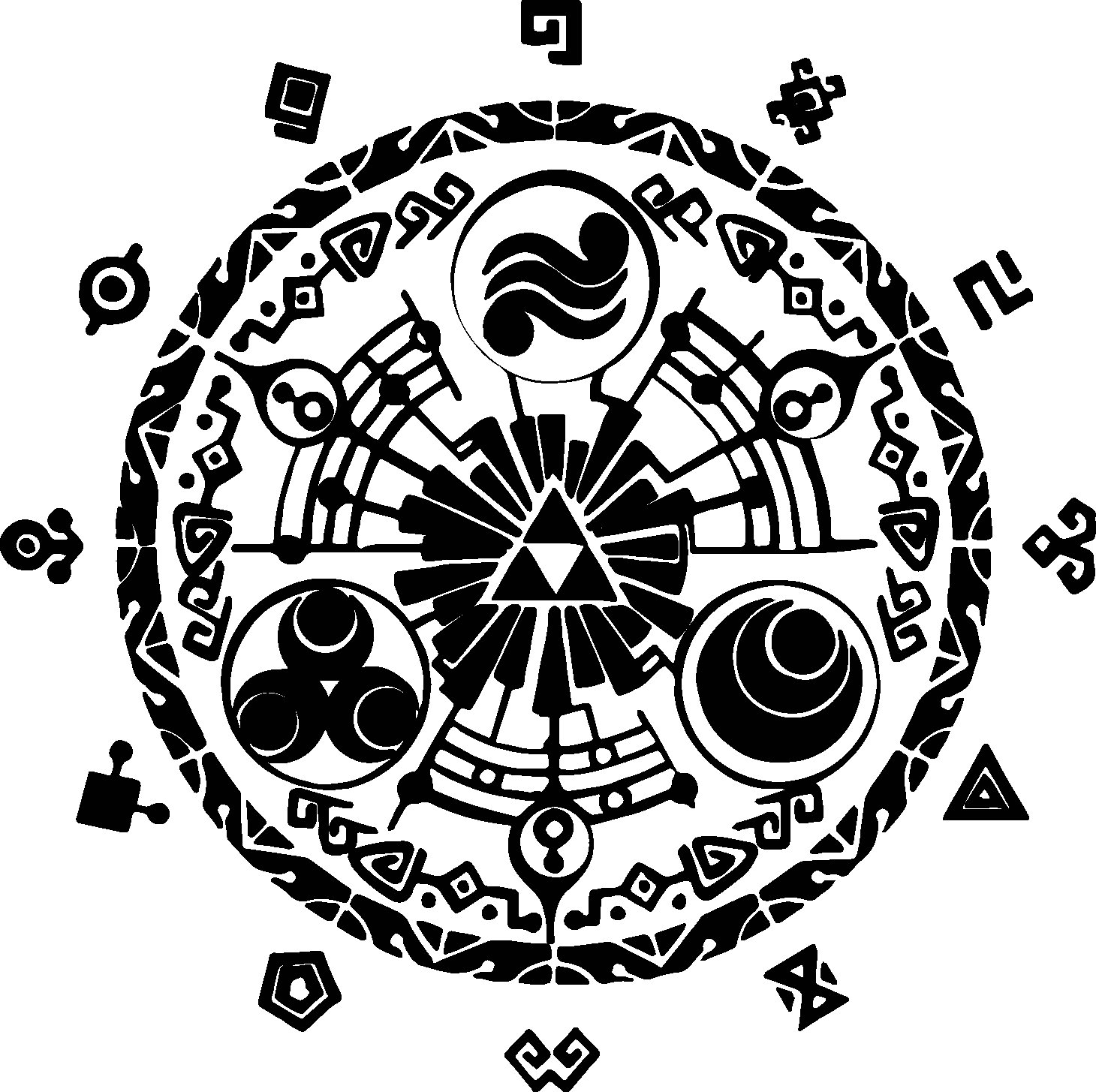 Split Gate Emblems Temporal Gate Emblem (SVG and PNG) | Clean Vector Cut File for Cricut ...