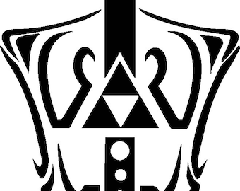 Heroic Crest Shield II (SVG + PNG) | Modern Fantasy Emblem Cut File for Cricut and Silhouette | Instant Download