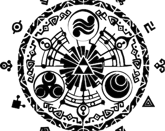 Time-Gate Symbol Pack (5 SVG + PNG) | Fantasy Crest Cut Files for Cricut & Silhouette | Instant Download