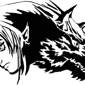 Wolf Link PNG | Twilight Princess Clipart | Zelda Animal Form SVG