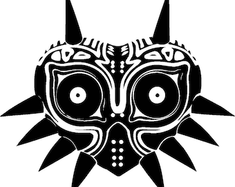 Chaos Mask Emblem (SVG/PNG) | Minimal Vector for Stickers & Decals | Cricut/Silhouette Ready