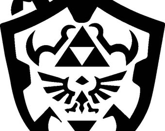 Hylian Shield PNG | Classic Zelda Crest Cut File | Printable Link Emblem for Cricut & Crafting