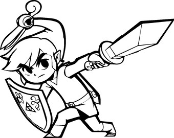 Adventure Hero Sword PNG | Minimal Silhouette | Instant Download