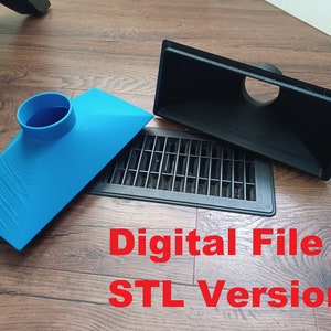 Furnace Duct Vacuum Attachment Digital STL file