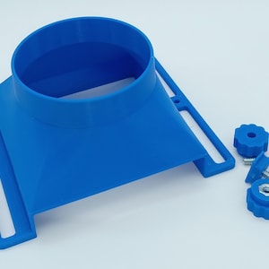 4 Inch Dust Collection Fitting Attachment Chute for Mitre Slot, T tracks, Tablesaw and Routers Upgrade