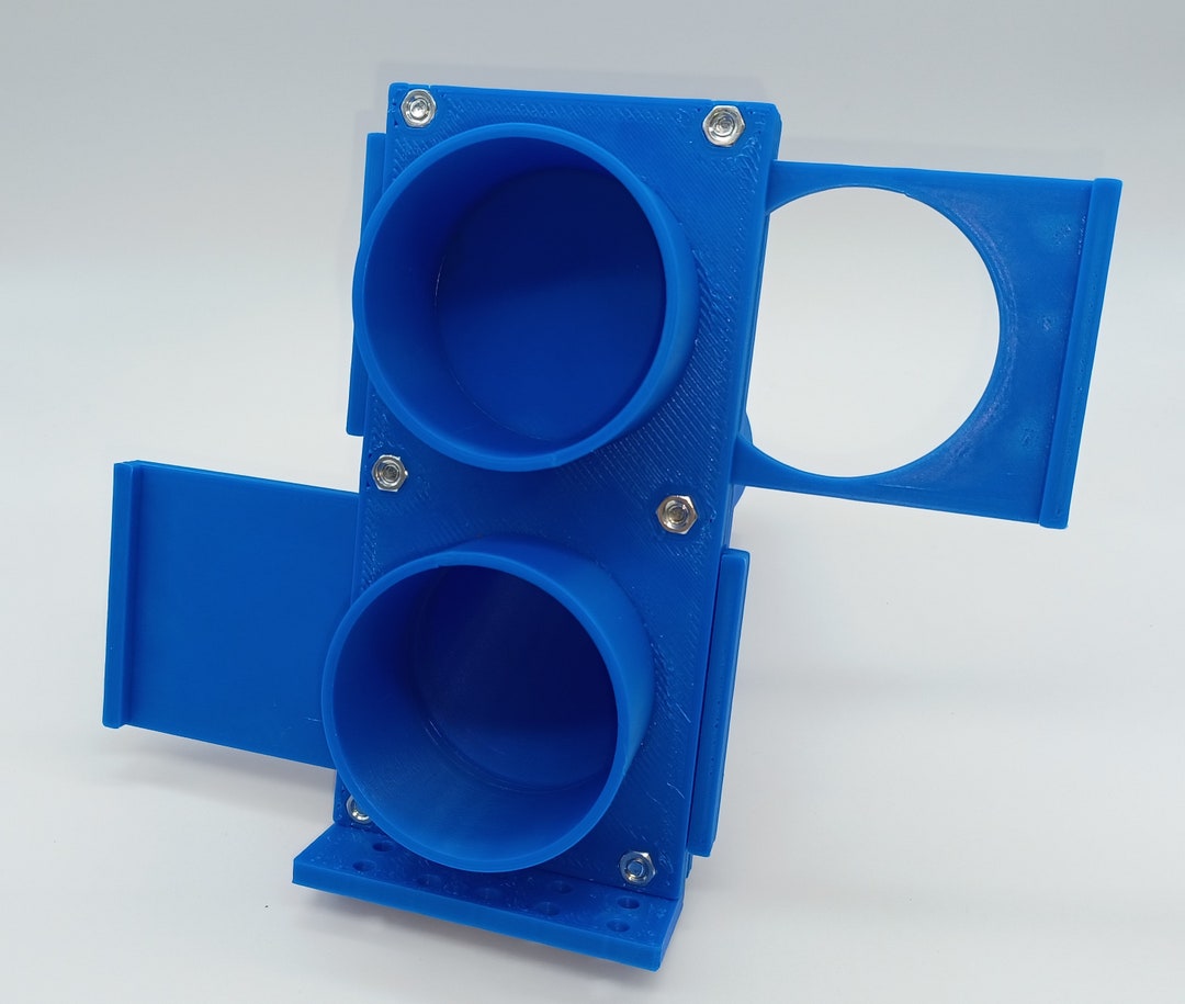 Dust Collection Wye With Blast Gates for Shop Vac Splitter Shutoff