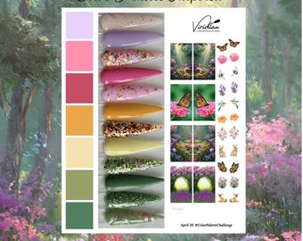 Color Palette Inspired dip powder set, cpc, spring dip powder, kandedips