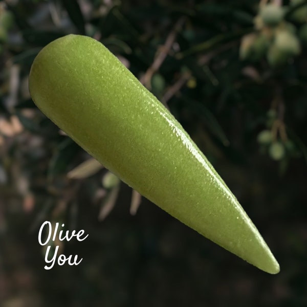 Olive You dip powder, olive green dip powder for nails, green dip powder, kandedips