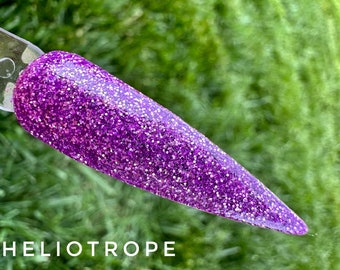 Heliotrope , pink purple fine glitter nail dip powder, dip powder for nails, fine glitter dip powder, kandedips
